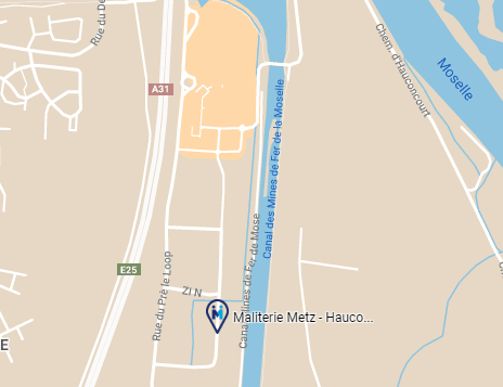 carte de Metz Hauconcourt